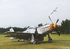 P-51 Mustang sur fond de Fieseler Storch...